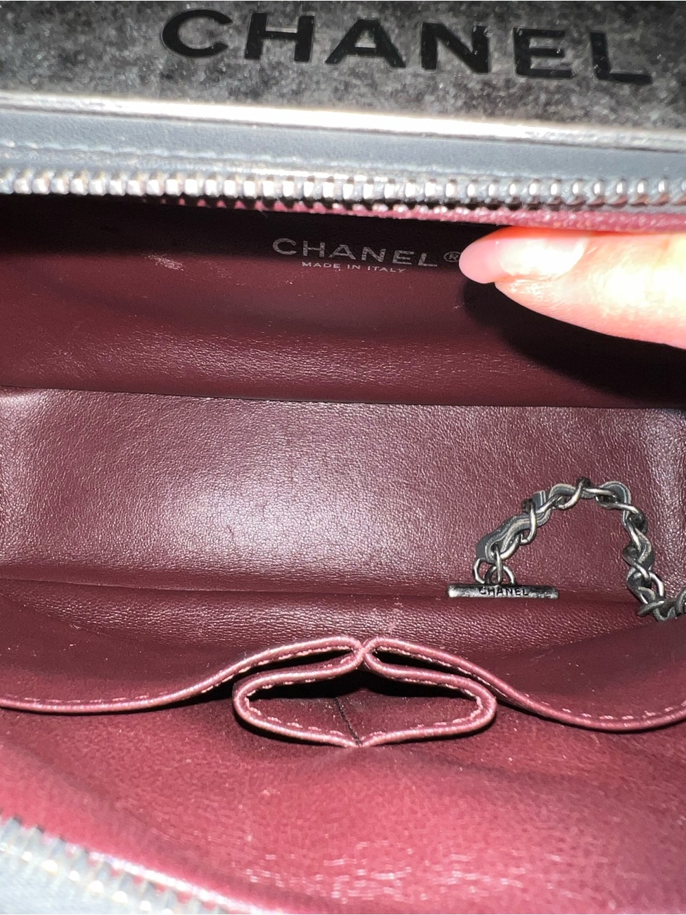 Chanel Trendy Bowling Leather Top-Handle Shoulder Bag - Picture 11 of 16